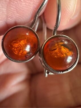 Amber earrings